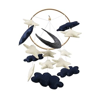 Amazon.com : Baby Mobile for Crib - Blue Moon, Stars, and