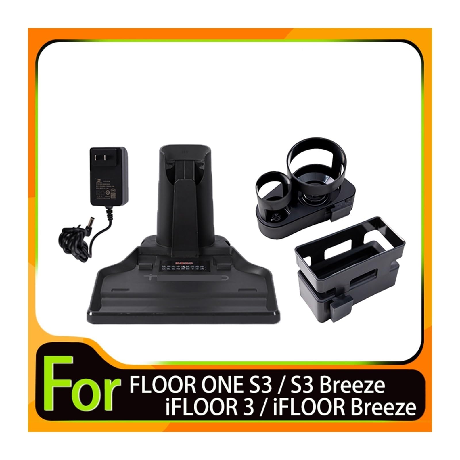 Base De Carga for Aspiradora En Seco Y Húmedo, Compatible Con Tineco,Floor One S3/IFLOOR 3/S3 Breeze, Adaptador De Base De Carga De Repuesto
