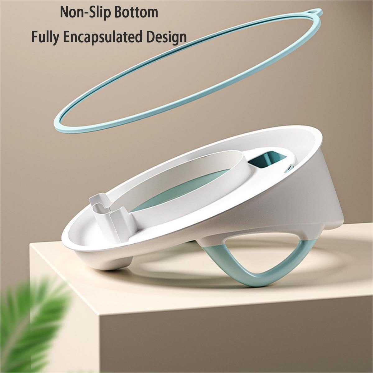LANMOU Reductor WC Niños, Adaptador WC Niños Portatil Asiento Inodoro Niños Portatil Infantil Asiento Inodoro de Entrenamiento para Niños Adaptador Baño para Niños con Respaldo Reposabrazos