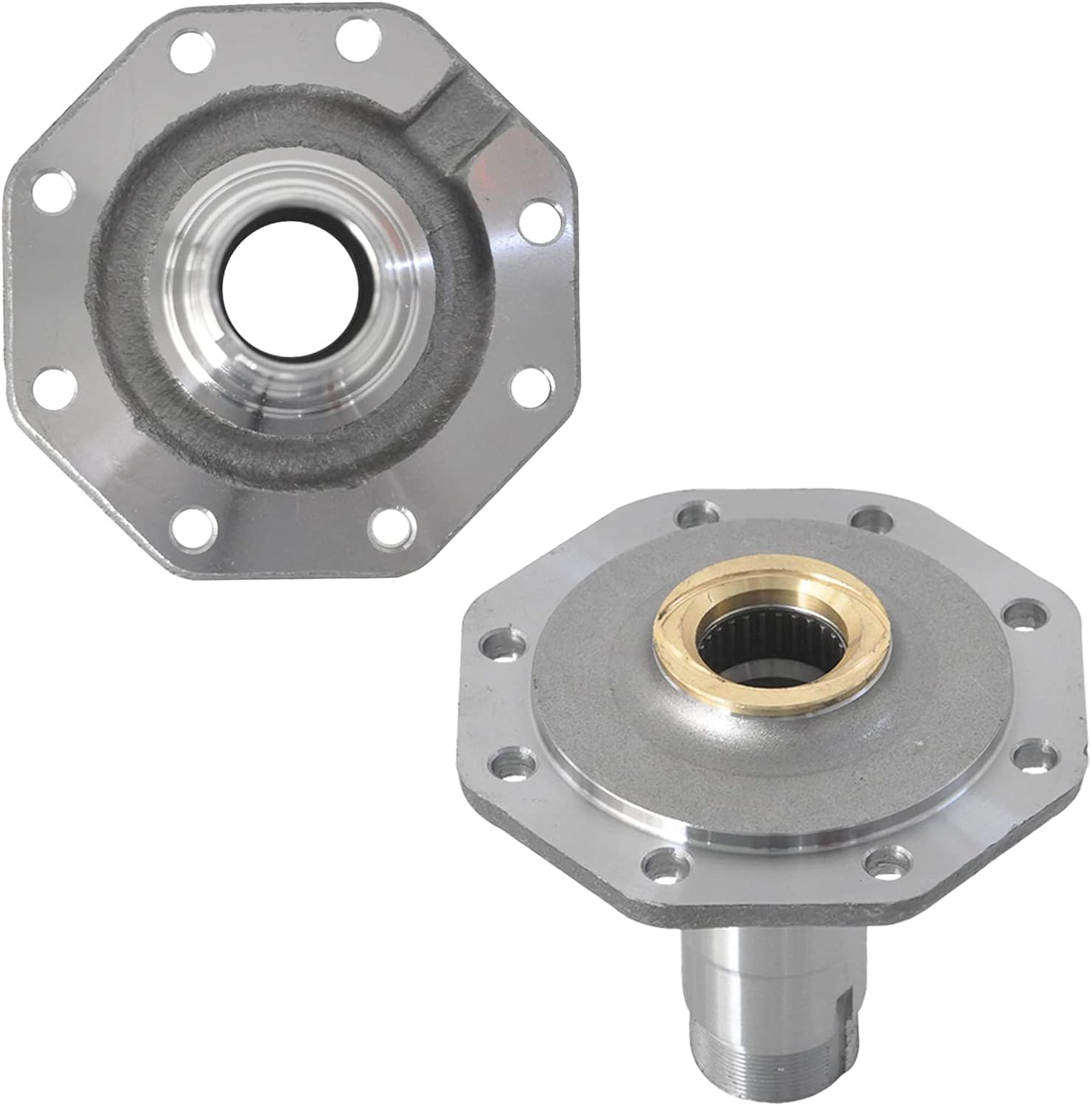 IRONTEK 43401-60080x2 Front Wheel Hub Compatible for Toyota Land Cruiser 1991-1997, for Lexus LX450 1996-1997; Non-ABS Wheel Hubs 2 PCS