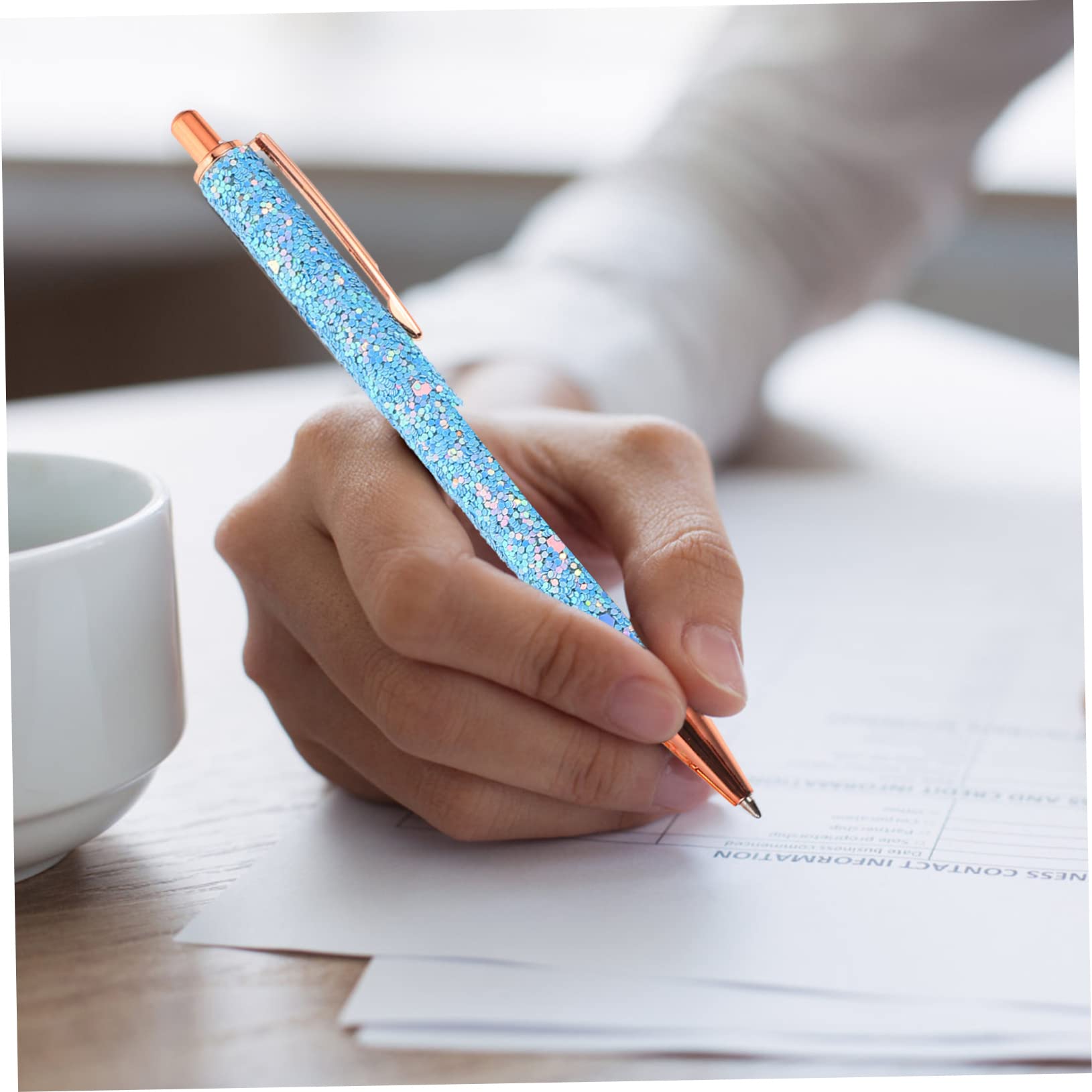 Lurrose Lot De 5 Stylos À Bille Multi-usages Stylos Publicitaires En Métal Stylos À Bille À Pression Nouveautés Pour Étudiants Familles Et Professionnels 4 Pièces X 5