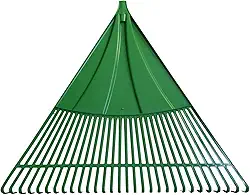 Mega Vassoura Rastelo de Jardim Grande 30 Dentes 74cm Para Folhas, Grama, Palha, Feno, Sem Cabo