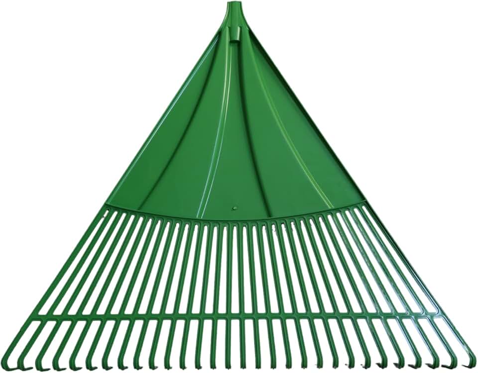 Mega Vassoura Rastelo de Jardim Grande 30 Dentes 74cm Para Folhas, Grama, Palha, Feno, Sem Cabo