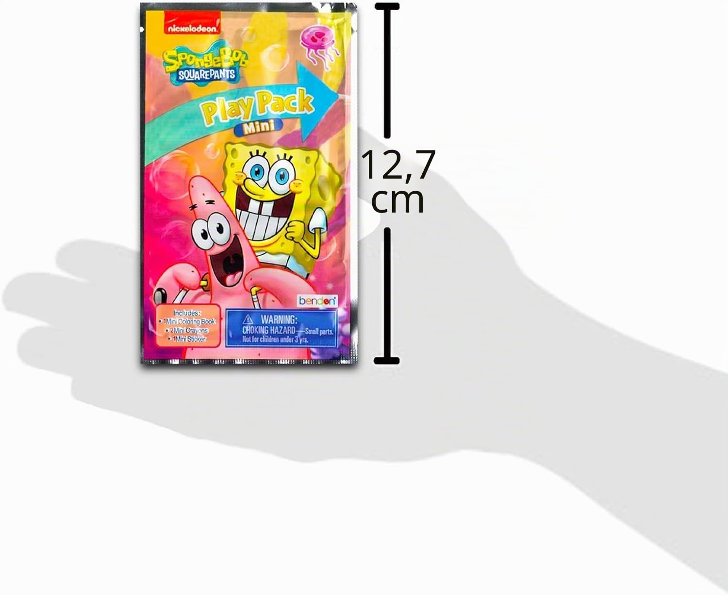 Spongebob - Set di 24 bomboniere con sacchetti per feste, mini libri da colorare, adesivi e tatuaggi temporanei, articoli per feste di compleanno Spongebob per bambini