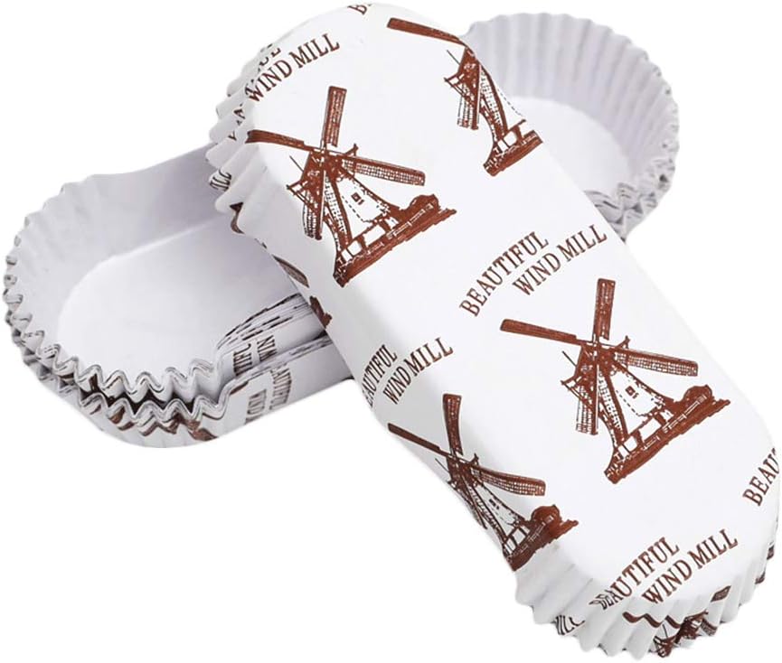 300pcs Parchment Baking Cups Paper Cup Lining Muffin Rectangle Tray