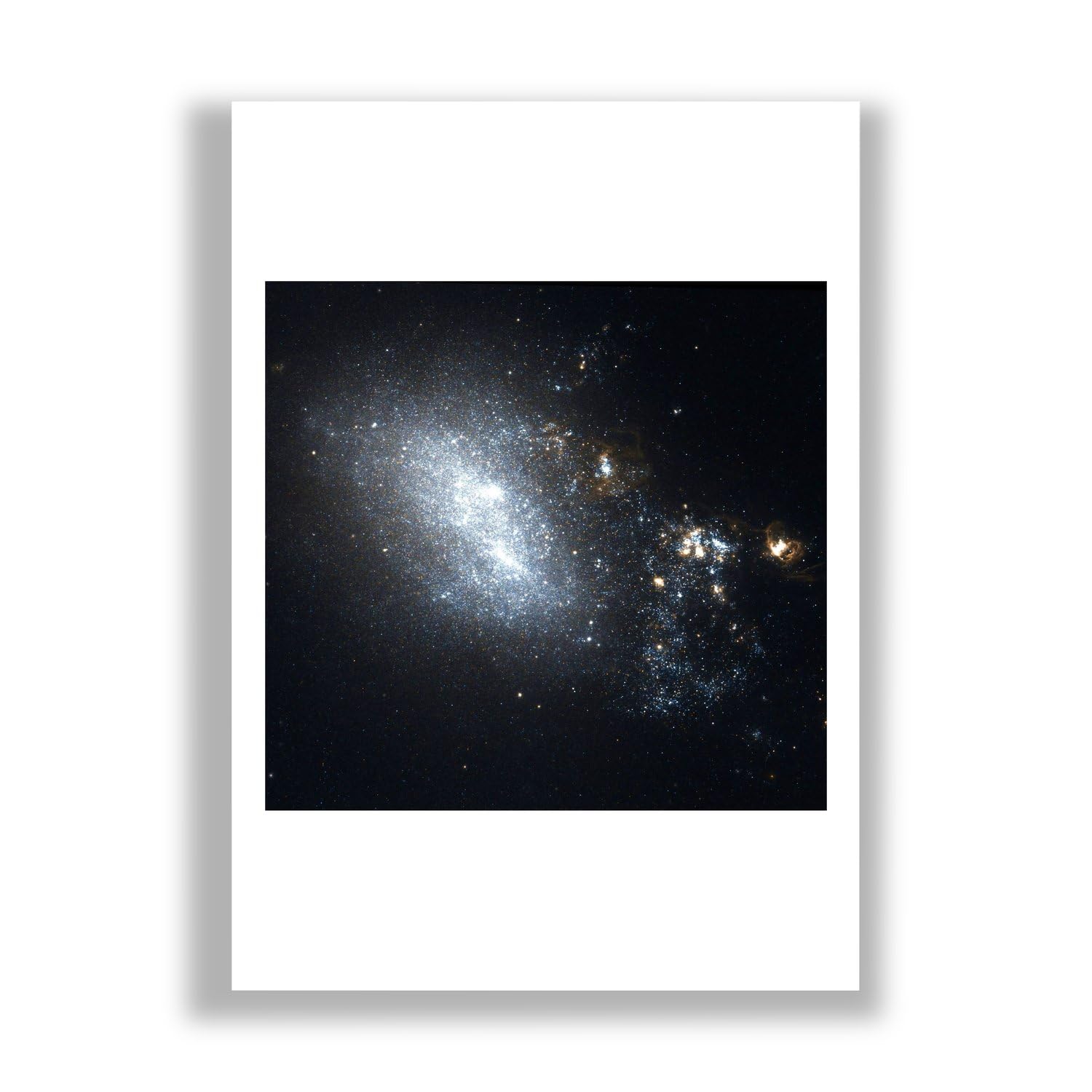 Impression d'art Hubble NGC 4485 Spiffing Prints format extra large mat d'archivage