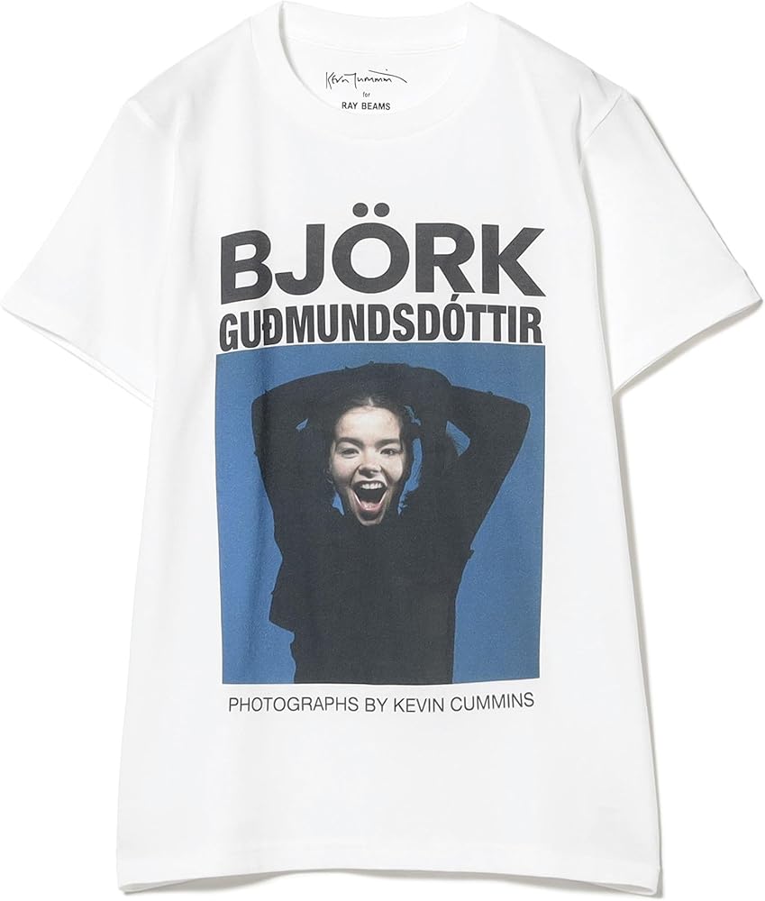 Amazon | [レイビームス] S/S TEE 【別注】 Kevin Cummins 「Bjork