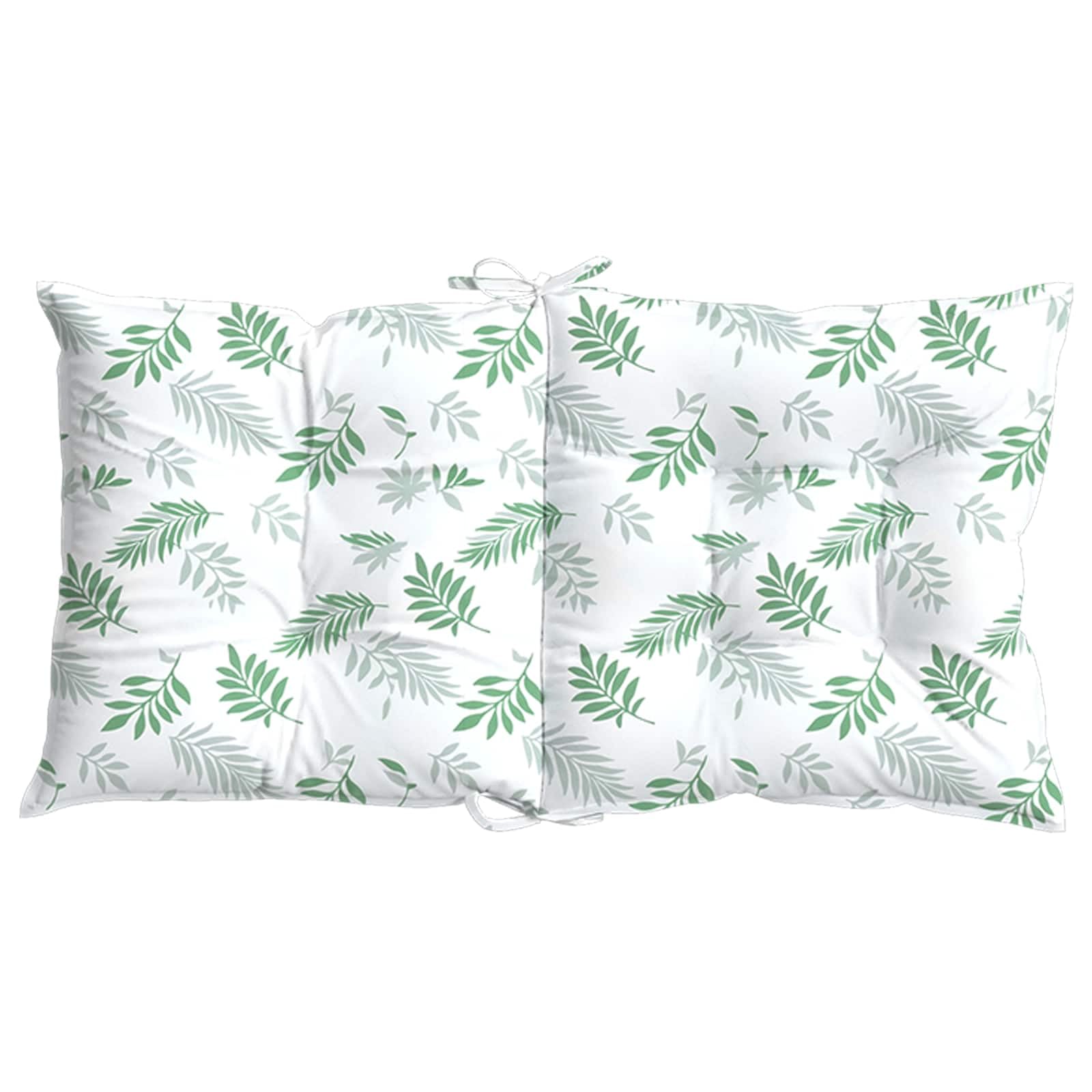 Cuscino da Esterno 100 x 50 x 7 cm 100% poliestere con imbottitura in fibra, design antiscivolo, fascia elastica e laccetti, ideale per sedie da giardino, terrazza, cucina, ufficio