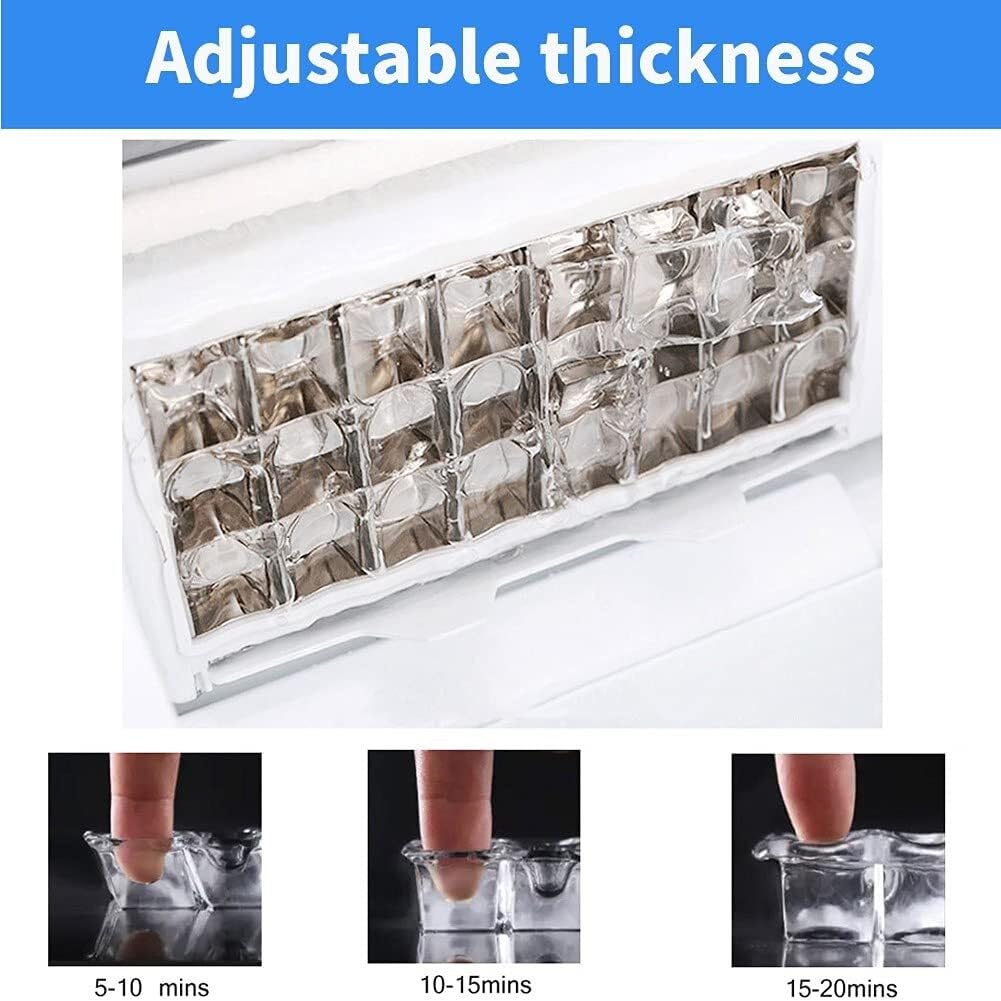 Ice Maker, Ice Maker Nugget Ice for Home with Automatic Shutoff 24 Ice Cubes Per 8-15 Mins Portable Ice Makers