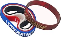 Vista 4 de I Promise - Pulsera deportiva de silicona, 5 unidades de colores surtidos