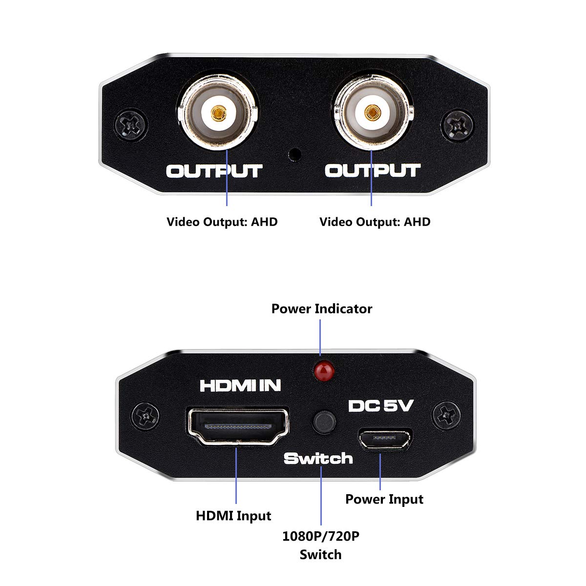 Amazon.com: HDMI to AHD Converter, HDMI to AHD Adapter with AHD