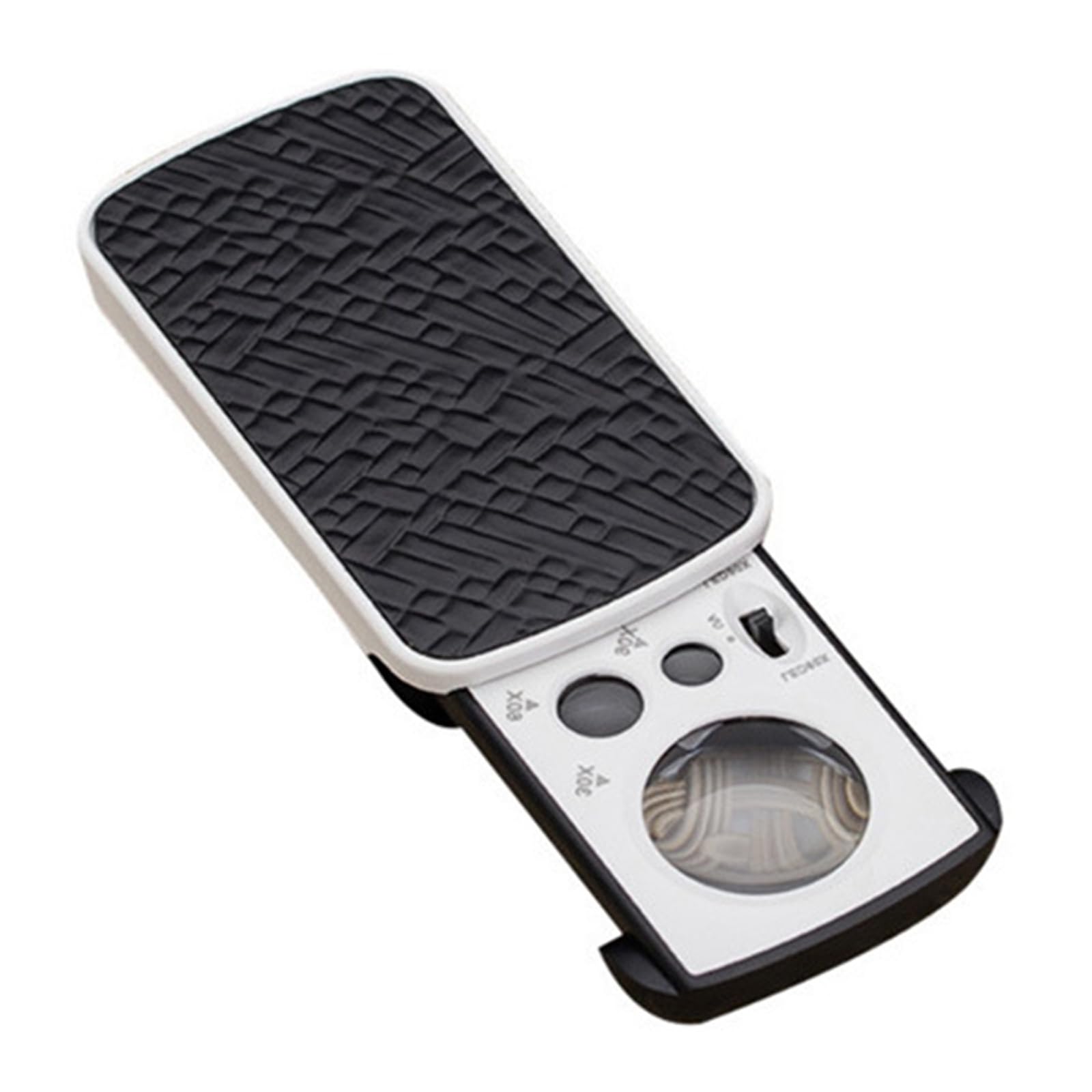 Retractable LED Magnifier Glass 3 Adjustable 30X 60X 90X Portable Magnifier for Detailed Observation Tool