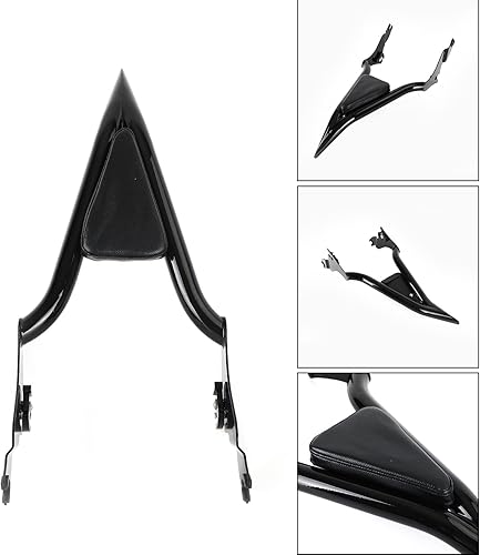 Miniatura 5 de Topteng Respaldo de barra de 16 pulgadas para motocicleta de 16 pulgadas, compatible con Harley CVO Road GlideTouring Road KingRoad GlideRoad