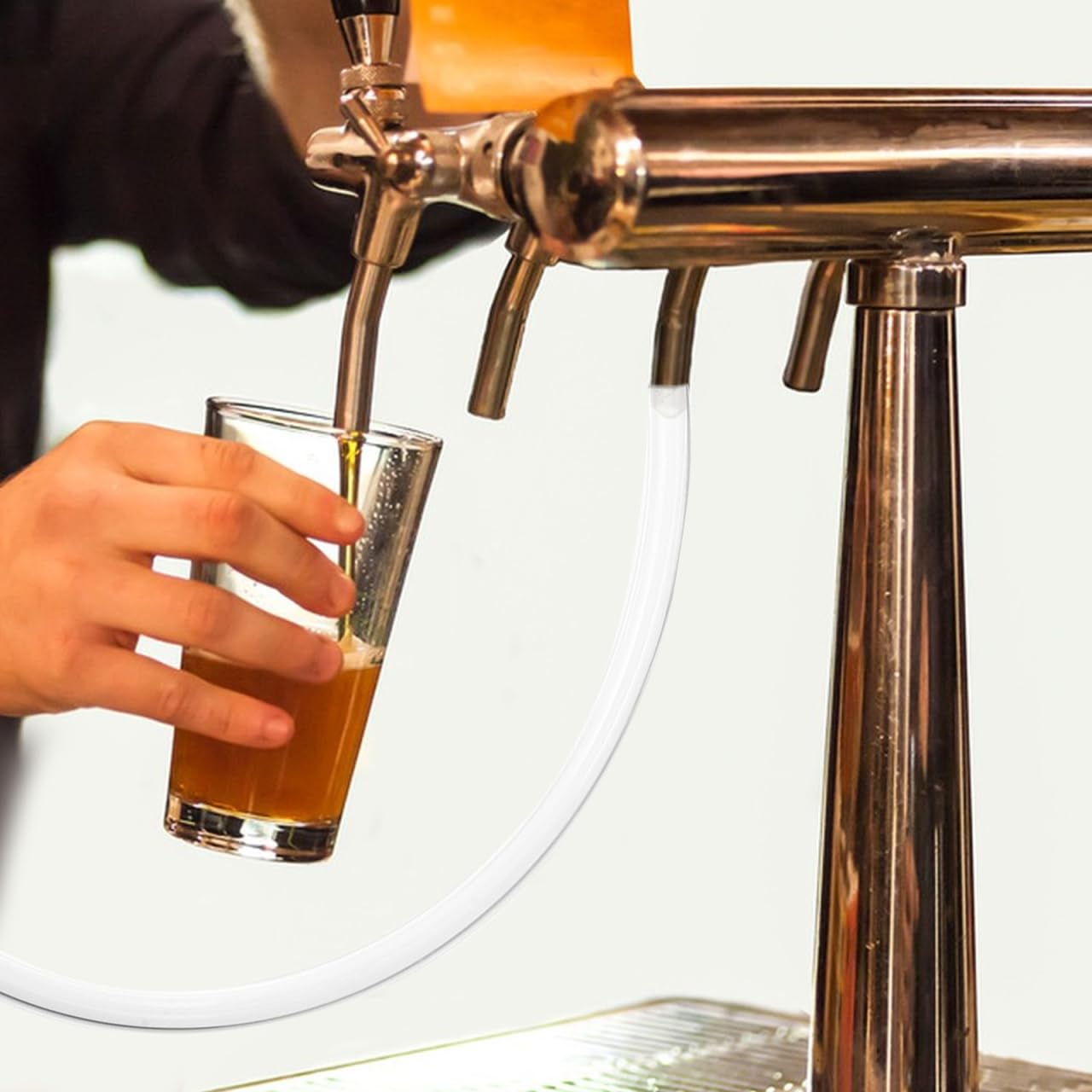 Healeved Tuyau Transparent pour Tireuse à Bière 65X10 MM en PU Alimentaire Flexible et Compatible Machine à Bière Pression Tube Polyvalent et Vinification à Domicile