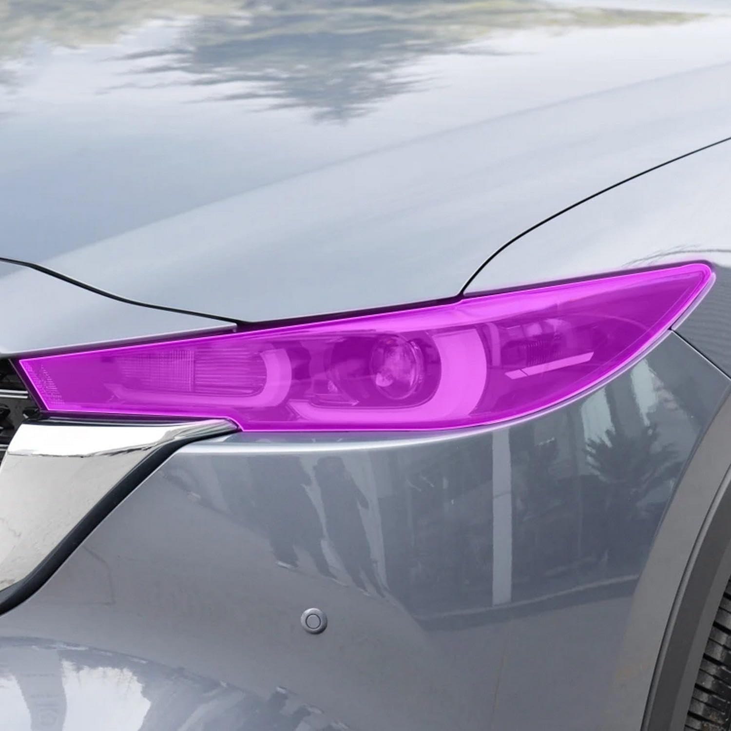Samlng Blackened Car Front Light Film For Mazda Cx-5 2022-2023 Car Exterior Film Tpu Ppf Headlamps Protective Film Anti Scratch Repair Membrane Smoked Headlight Refit