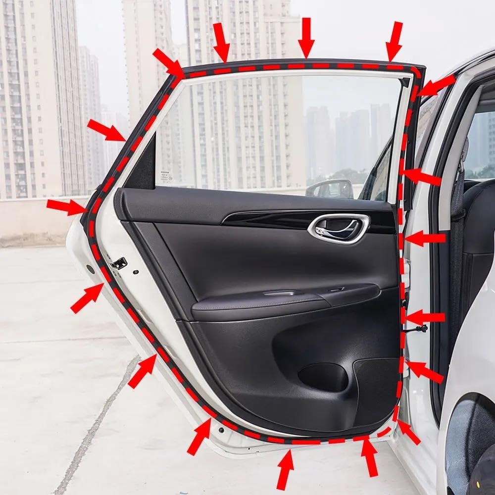 Striscia Protettiva per portiera Auto Nissan Sentra 2013-2018 Guarnizione in Gomma per portiera Anteriore Sinistra Accessori #82830-3SG0A guarnizioni per finestrini e Portiere Auto