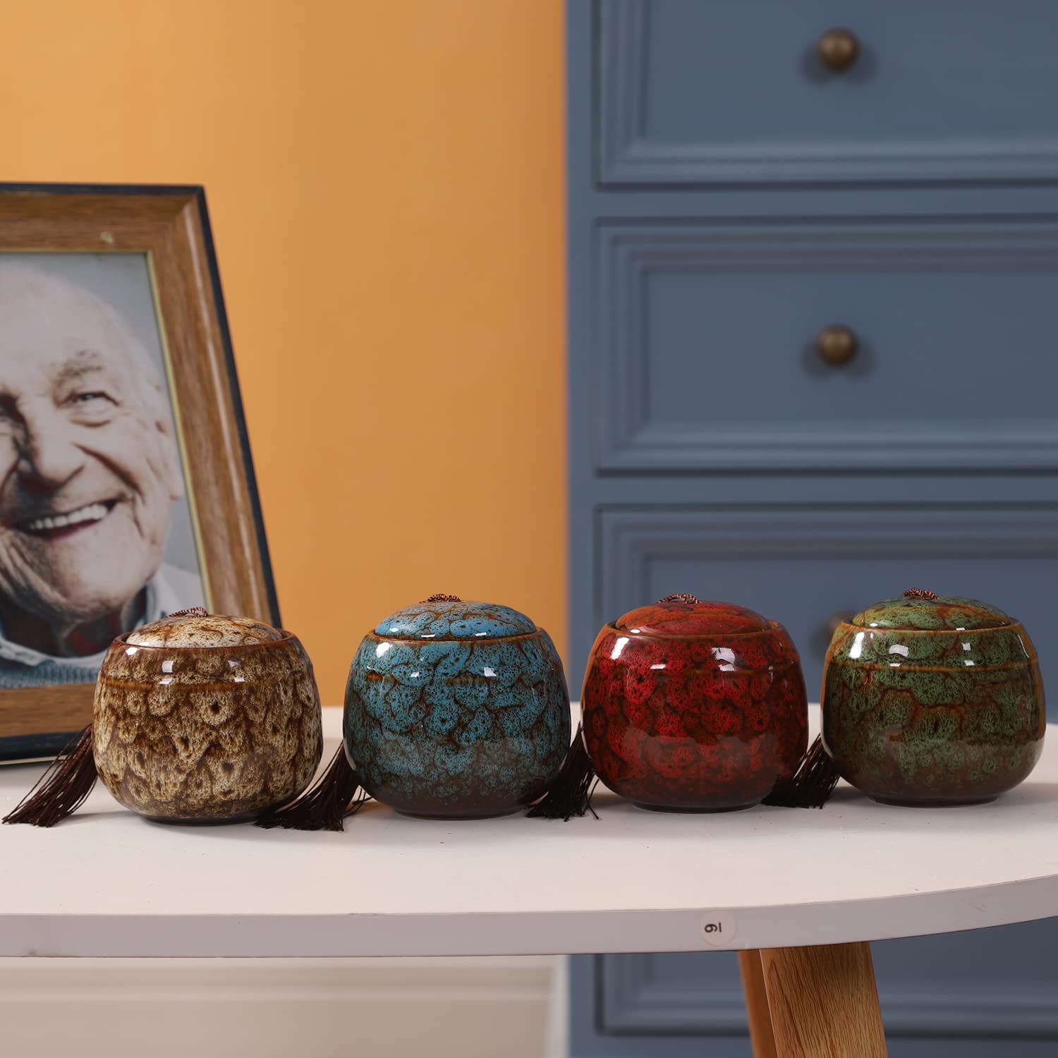 Urna Mini In Ceramica Per Ceneri - Capacità 70cm³, Ideale Per Animali Domestici - Foto 8