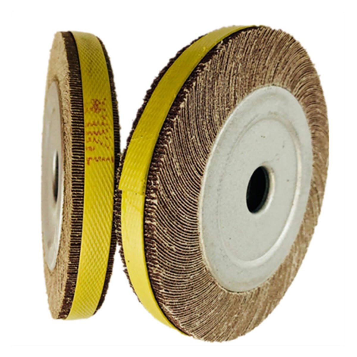 Ruota Lucidatura Non Tessuto 200x25mm - Grana 320, Per Metalli E Legno, Colore Rosso - Foto 10