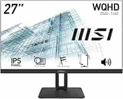 Amazon.co.jp: MSI PRO MP271QP モニター IPSパネル スリム