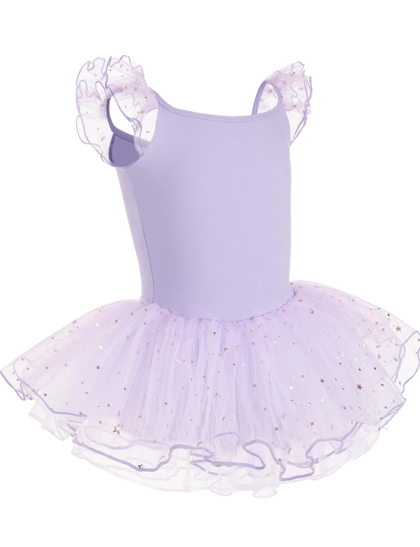 HIPPOSEUS Niña Tutu Vestidos de Ballet Maillot de Danza Gimnasia Leotardo Body Clásico para Niñas Body Traje de Baile,Y-04WDM — view 3