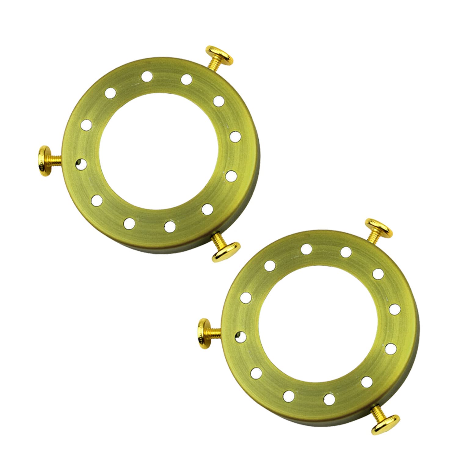 LEDSone 2 Pcs UNO Type Lamp Shade Holder 50mm Fitter Adapter Ring for Pendant Lights Screw-On Lamp Holder Converter for Ceiling & Wall Lamps