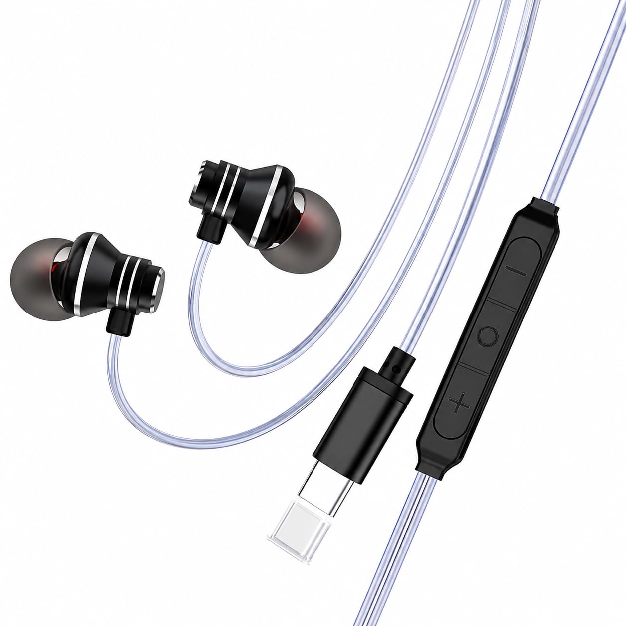 Modorwy Hearox Type-C Wired Earphones with Mic – Punchy Bass, Clear Sound, and Magnetic Buds | Sweat-Resistant (IPX4) | Easy Controls & Comfortable Fit for All USB-C Phones (Black)-picture-30
