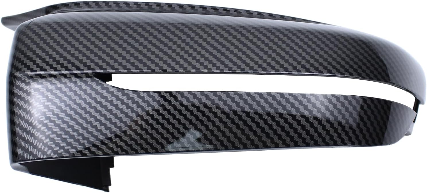 ApplianPar Left and Right Side Door Side Mirror Covers Wing Rearview Housing Caps Carbon Fiber Style for B-MW G20 G22 G23 M Sport