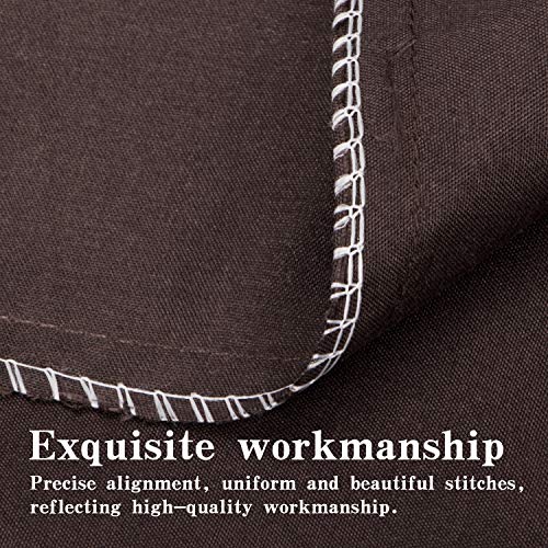 Image of NTBAY California King Microfiber Flat Sheet, 108 x 102, Dark Brown