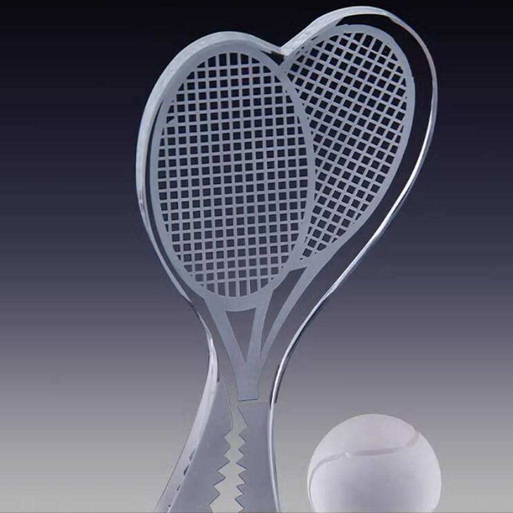 Amazon.co.jp: テニスクリスタルトロフィー テニスリーグ賞 優勝