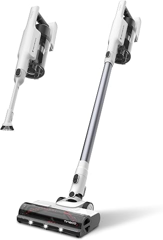 Tineco A20 Cordless Stick Vacuum Cleaner, Powerful Suction, 3 Modes, 1L Dustbin, Dual-Handle Design, LED Headlight
