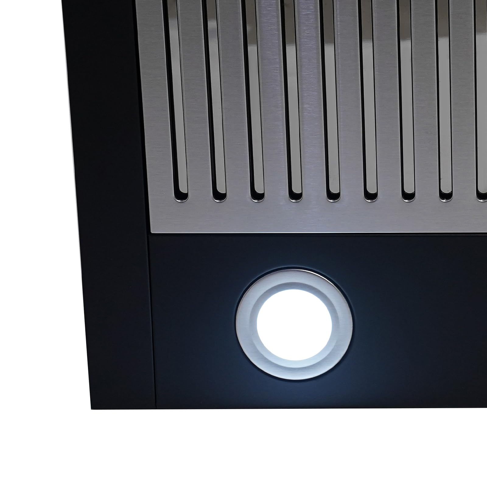 Dunstabzugshaube 60cm Unterbau Umluft Abluft 595-1215m³/h 3-Leistungsstufen Doppelmotor 2-LED-Beleuchtung Touchscreen Bewegungsmelder