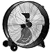 COSTWAY Φ65cm Trommelventilator Industriell, Bodenventilator mit Rollen, 3 Stufen Ventilator Windmaschine Standventilatoren für Lager, Treibhaus, Werkstatt, Terrasse und Keller