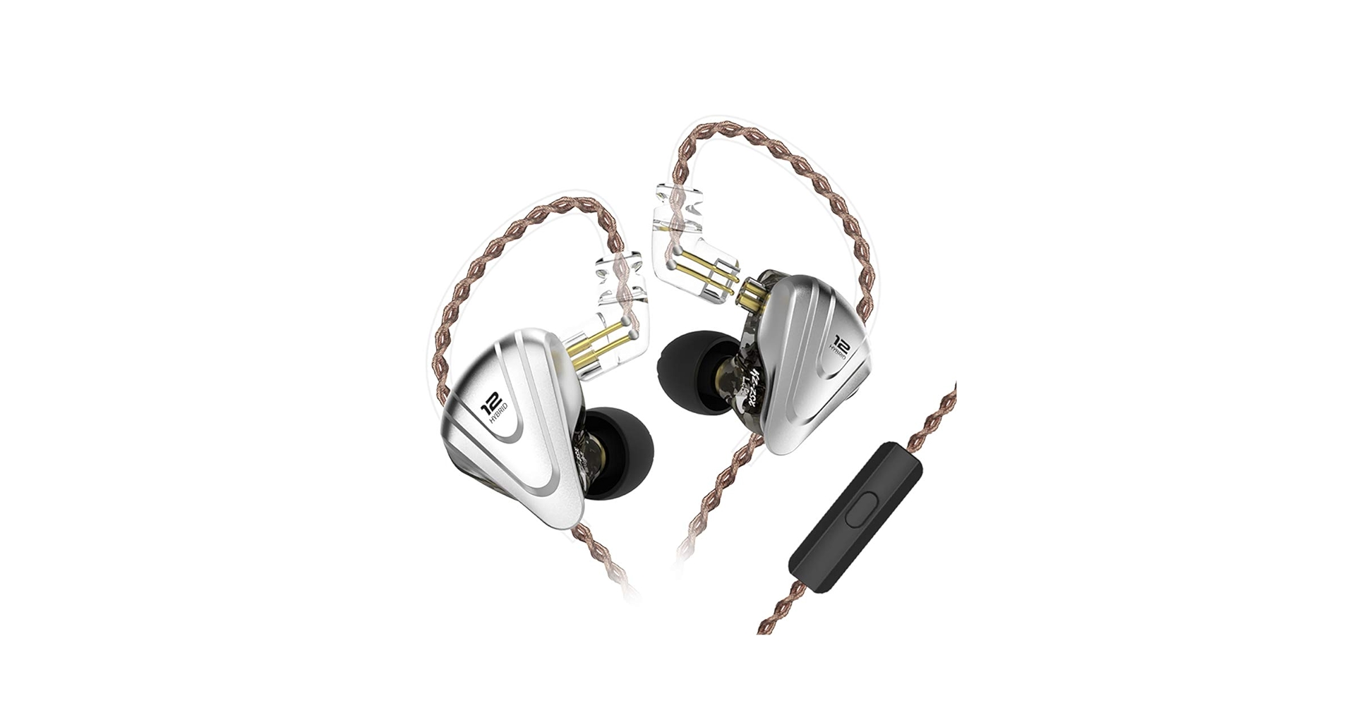 イヤフォン KZ ZVX】 In-ear Earphones HiFi 0.75mm 2PIN OFC Flat Cable