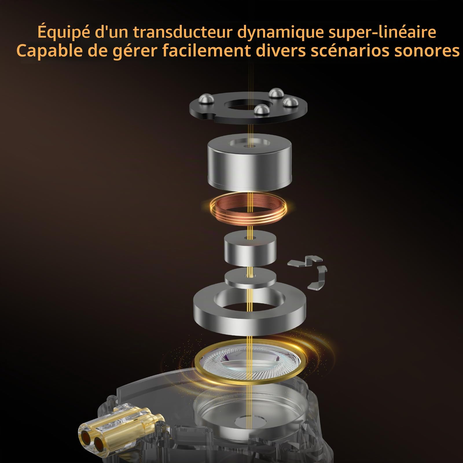 KZ Gale USB C IEM, écouteurs de jeu filaires de type C avec microphone DSP intégré