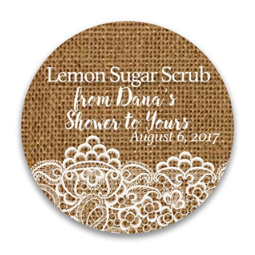 sugar scrub baby shower favors