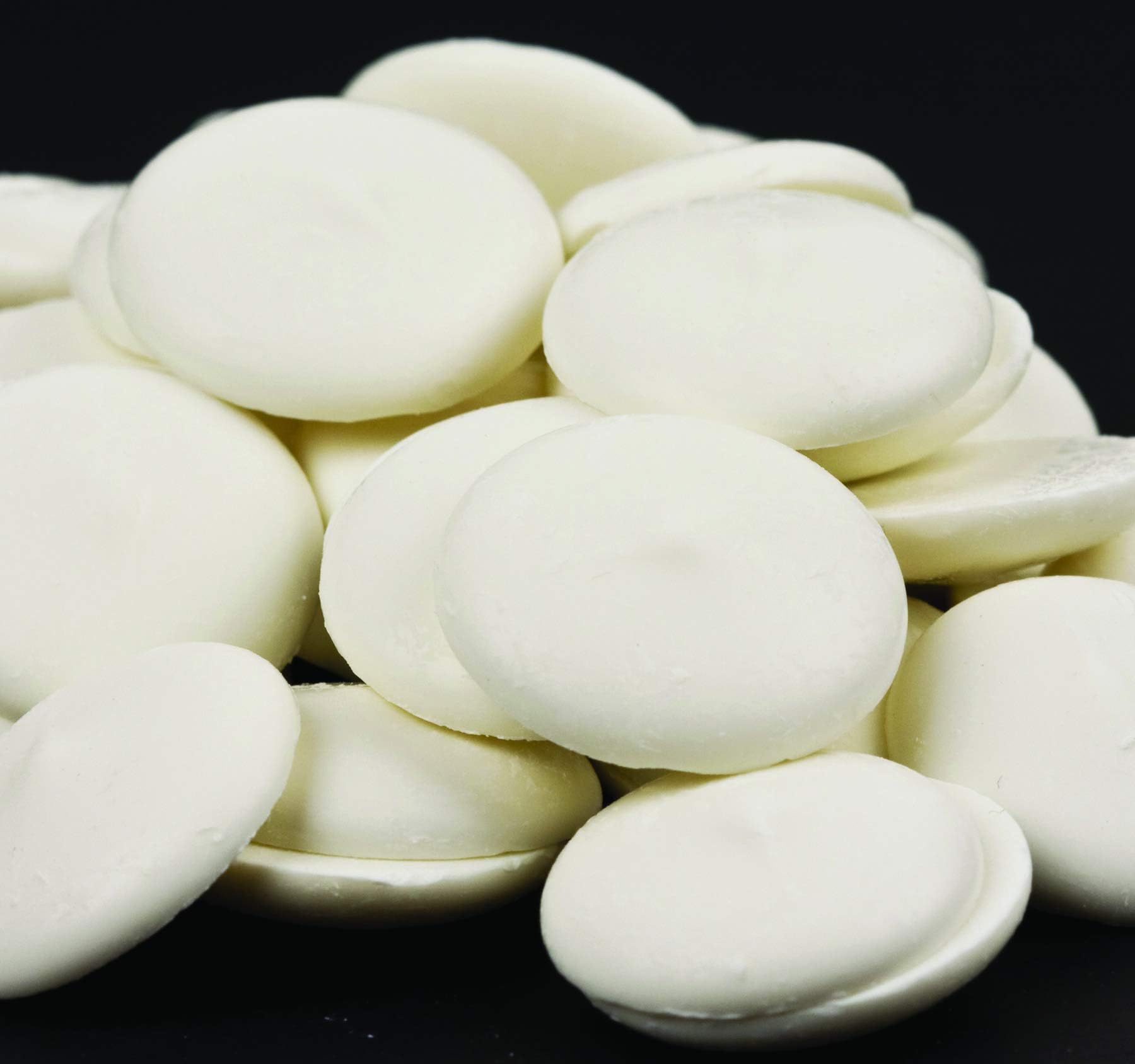Merckens Red, Green or White Christmas Colors Confectionery Wafers- Bulk Packed for Baking (Super White, 50 Lbs.)