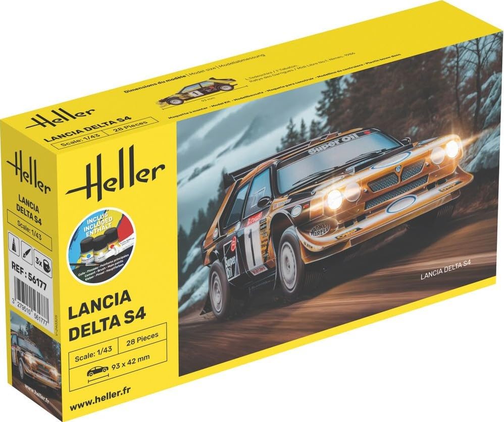 Heller 1:43 Gift Set - Lancia Delta S4 Model kit