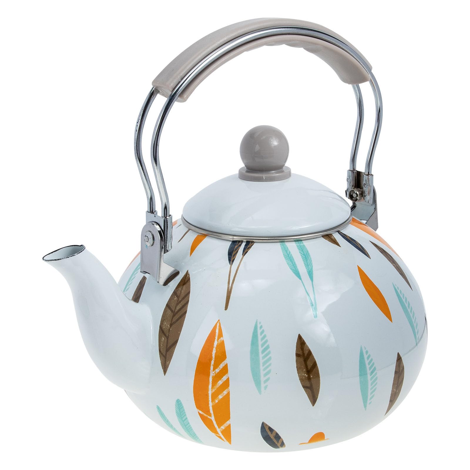 CHILDWEET Tetera Esmaltada de 3l Mango Cómodo y Diseño Vintage para Cocina de Inducción y Uso Doméstico, Hervidor Rápido y Seguro contra Quemaduras