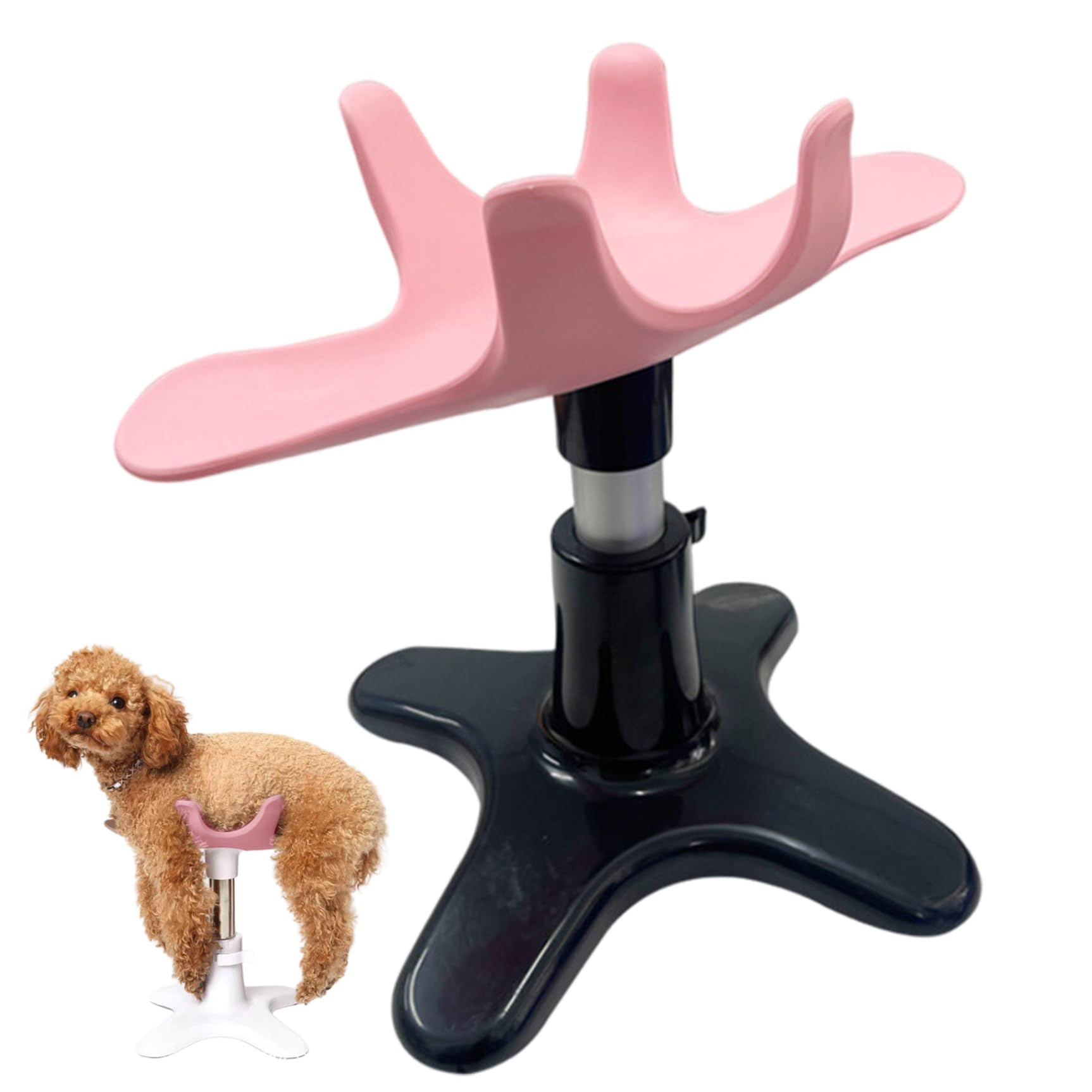 Support de toilettage pour chiens rotatif et réglable en hauteur