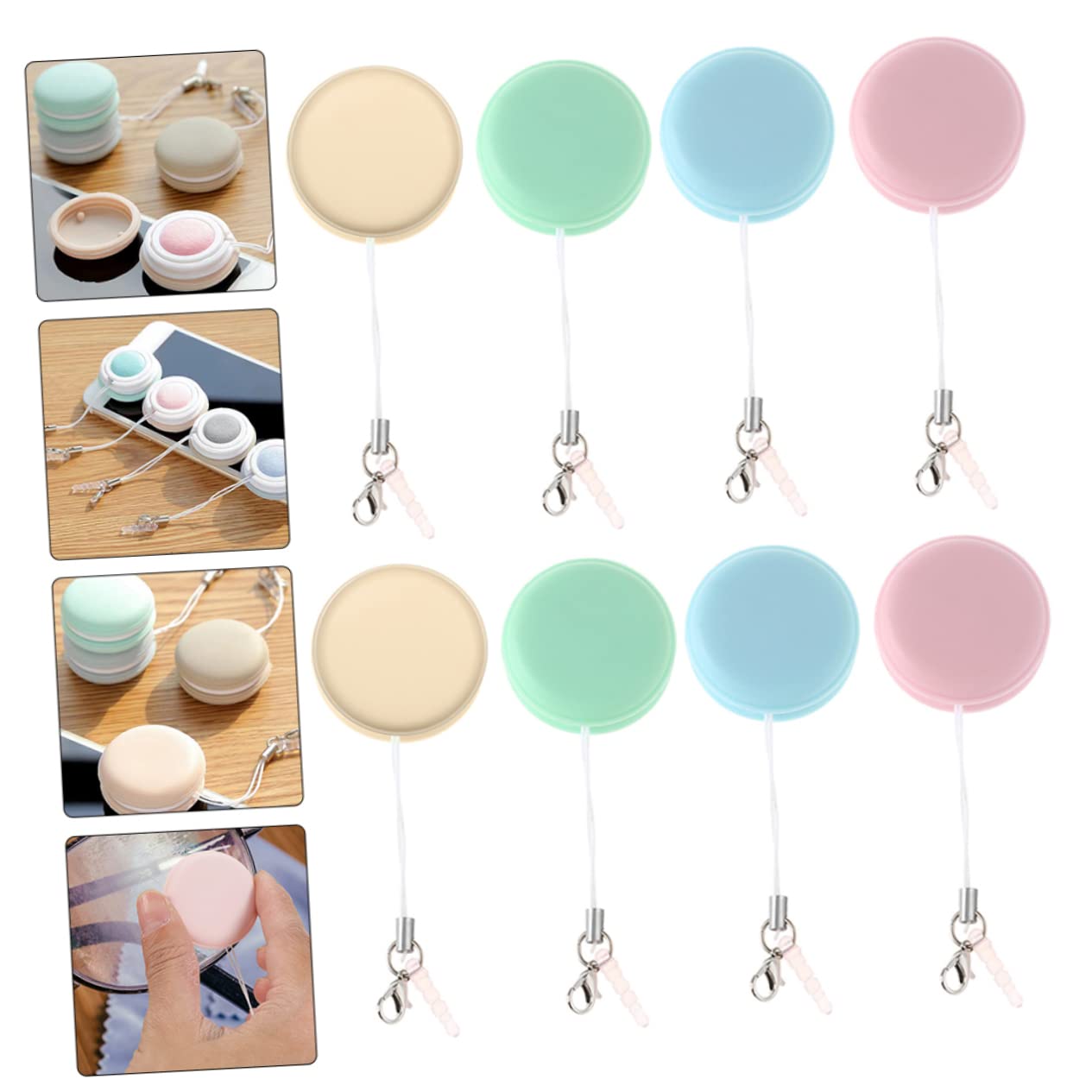 FRCOLOR 5 Set Di Panni Per La Pulizia Delle Lenti E Degli Schermi Per Occhiali Fotocamere Cellulari Antigraffio Riutilizzabili E Lavabili 10 Pezzi * 5 Casuali