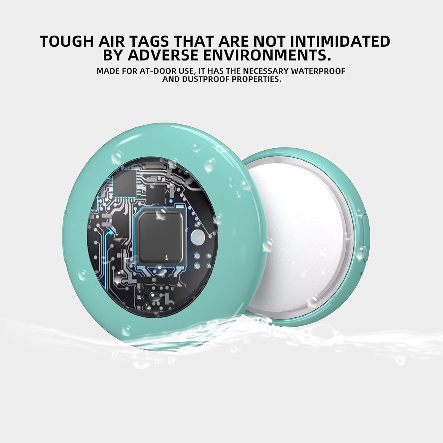 Air Tracker Item Finders, Bluetooth Locator Works with Apple Find My (iOS), Item Tracker for Your Keys, Wallet, Backpack, Pet, Replaceable Battery, Comess with Keychain Cover - Image 4