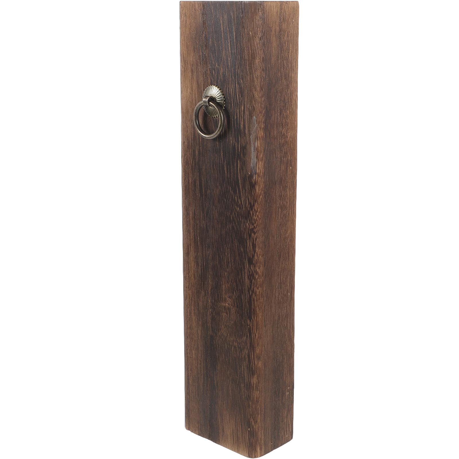 Soporte de madera para flores con acabado artesanal jarrón de pared para decoración única