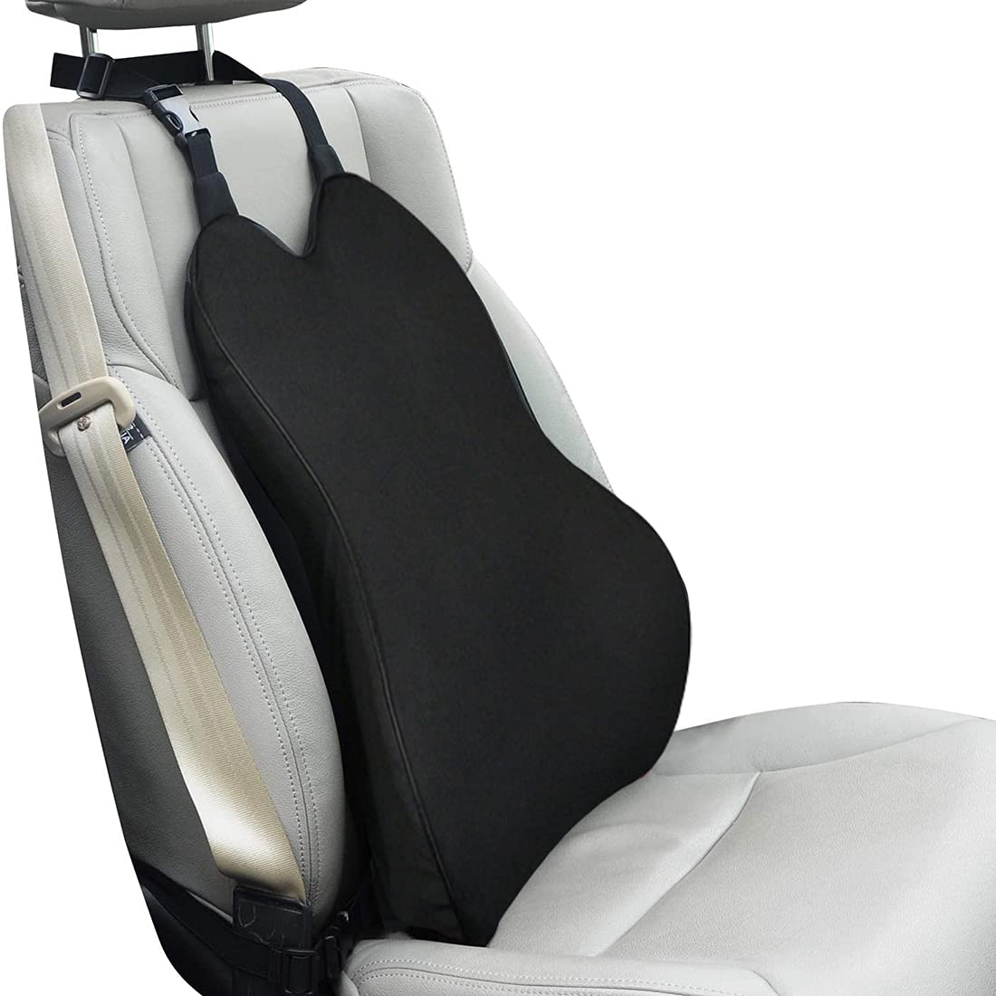 FunitoCar Lumbar Support for Car Seat Driver- Supportive and Comfortable Memory Foam Back Cushion Back Support for Car for Lumbar/Back Pain Relief