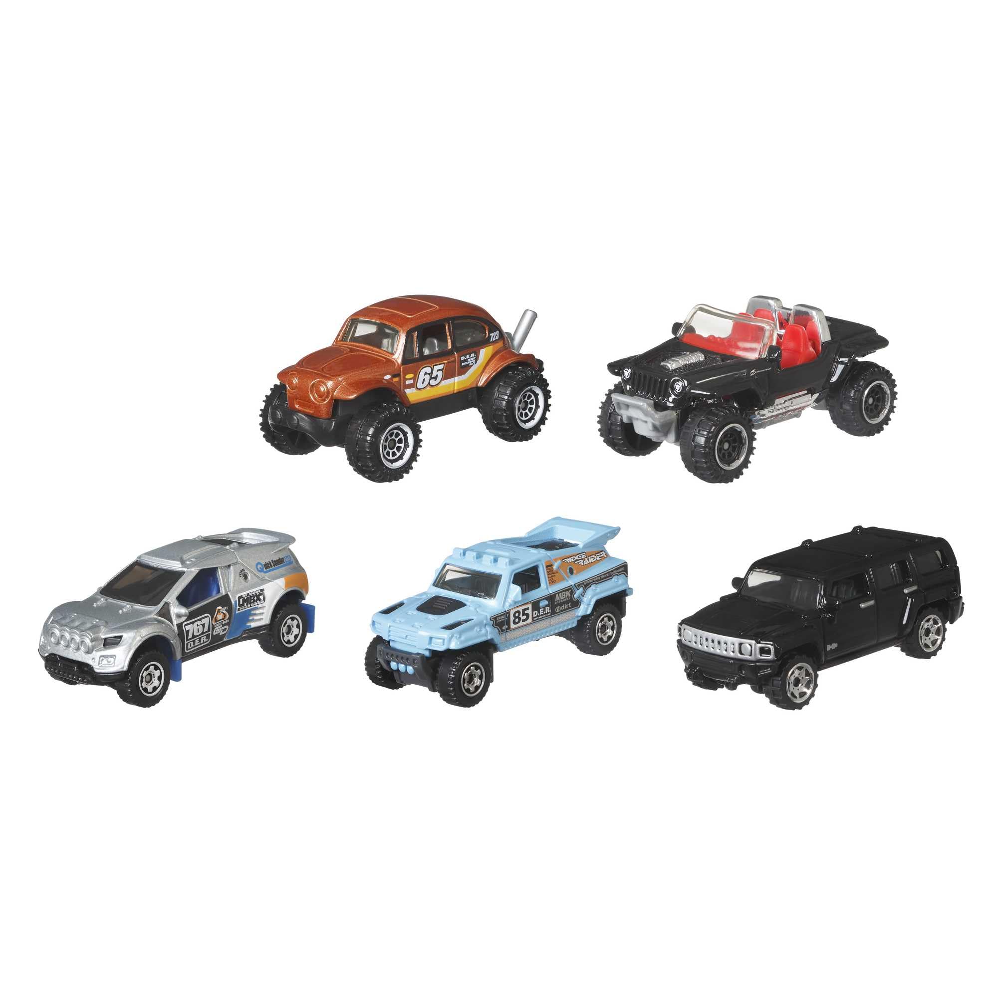 Matchbox 5-Pack of 1:64 Scale Vehicles (Assorted Styles, One Random Set) - Image 2