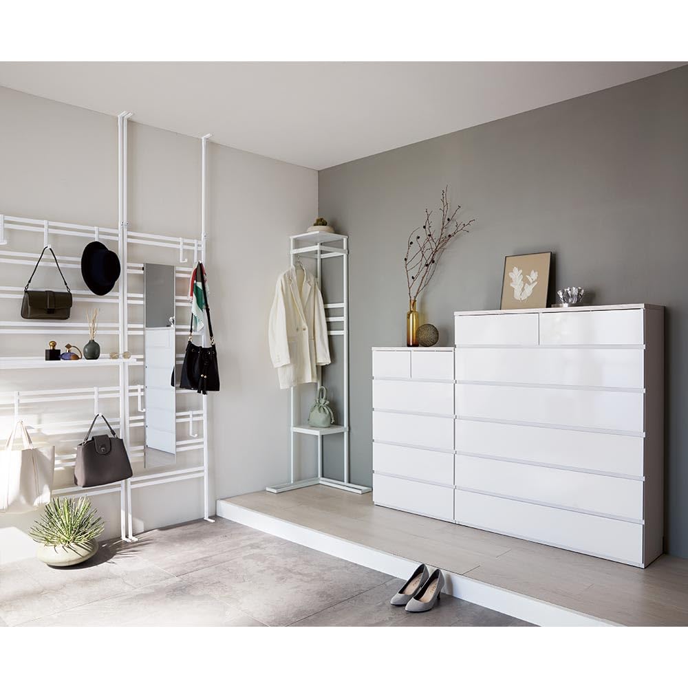 突っ張り ラダーラック パーテーション ディノス 壁面収納