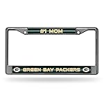 Rico Industries NFL Green Bay Packers 1 Mom 12 x 6 Silver Bling Chrome Car/Truck/SUV Auto Accessory