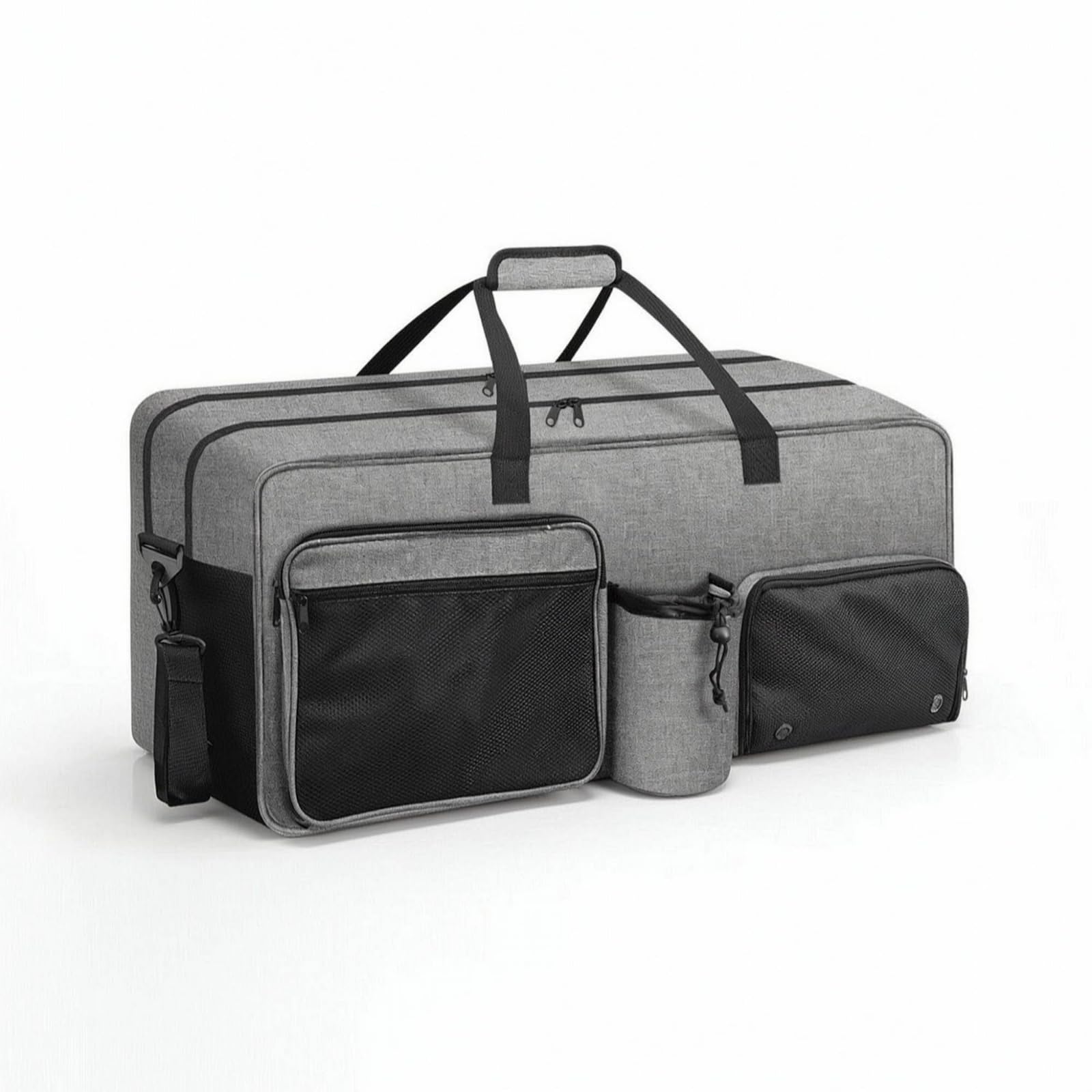 Baoblaze Carrier Borsa Racket Bag Borsone Sportivo Porta Racchette con Scomparto Scarpe Ventilato Cuciture Rinforzate Spallaccio Regolabile Fondo Impermeabile Adatta per Tornei Campo Palestra