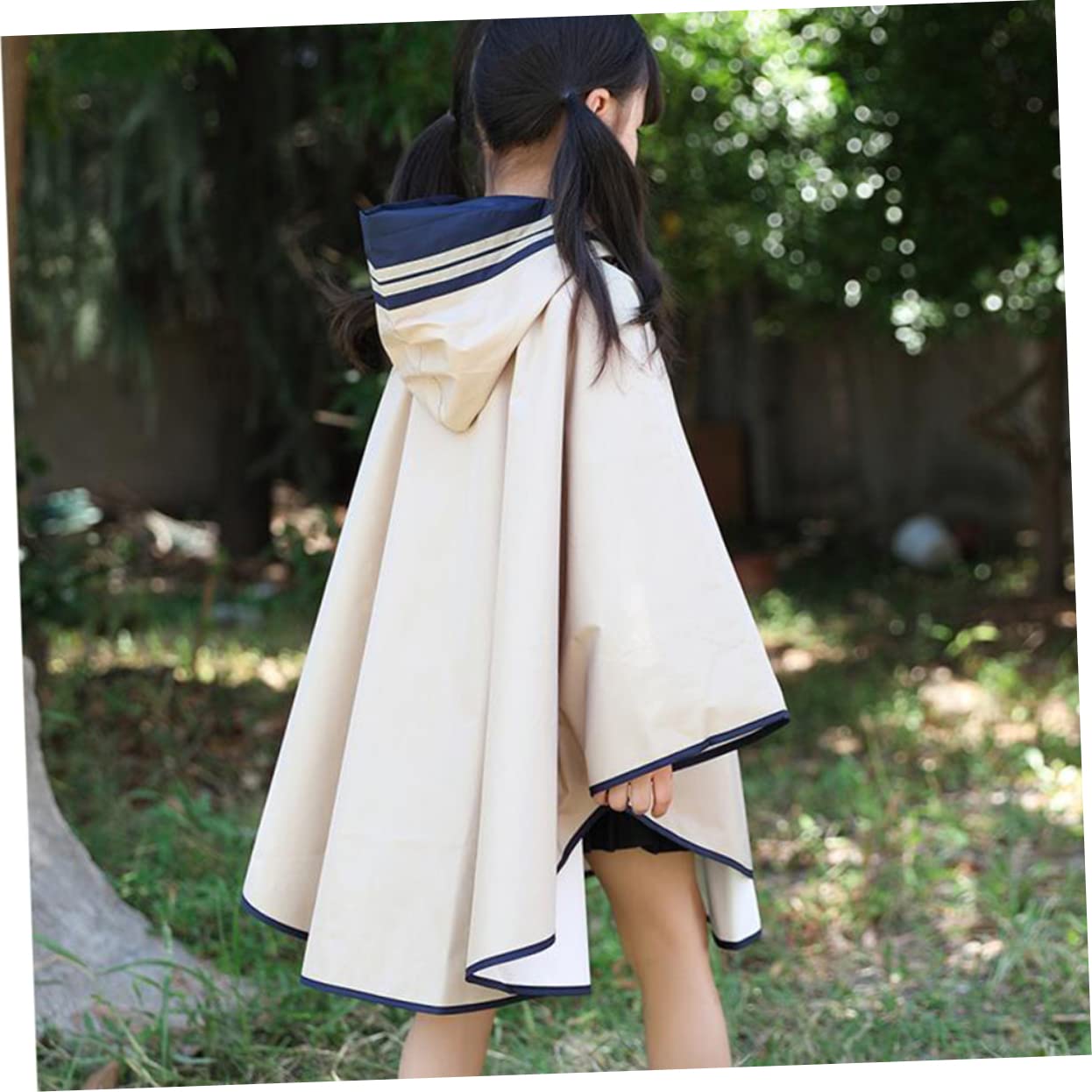 abbigliamento da pioggia per ragazze giacche piovere mantello cappotti adolescenti poncho antipioggia con cappuccio indumenti impermeabili per impermeabile per