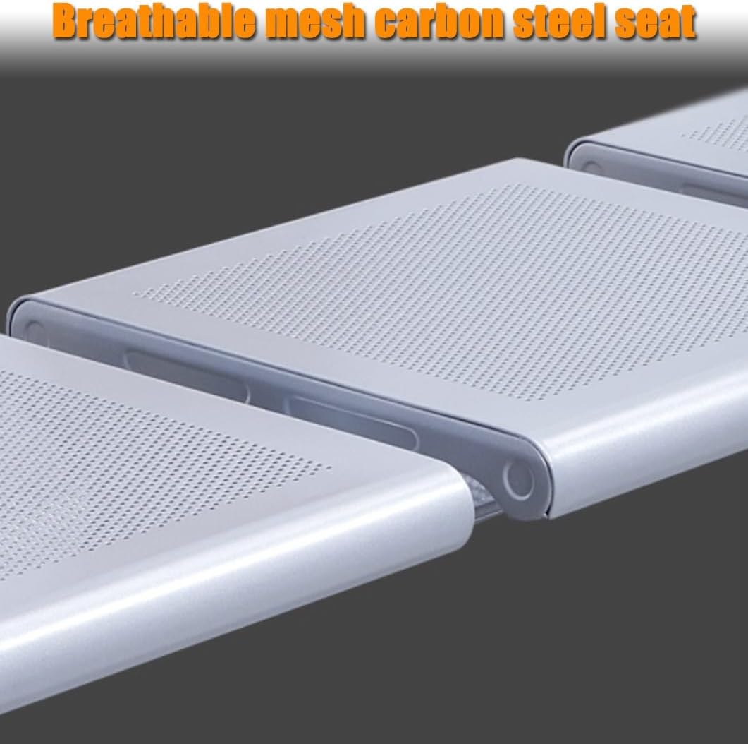 YVYKFZD Waiting Room Chairs Set, Waiting Room Bench No Arms, Office Guest Reception Chairs, Airport Steel Reception Bench Seating for Bank Hospital Salon Barber(1 Seat)