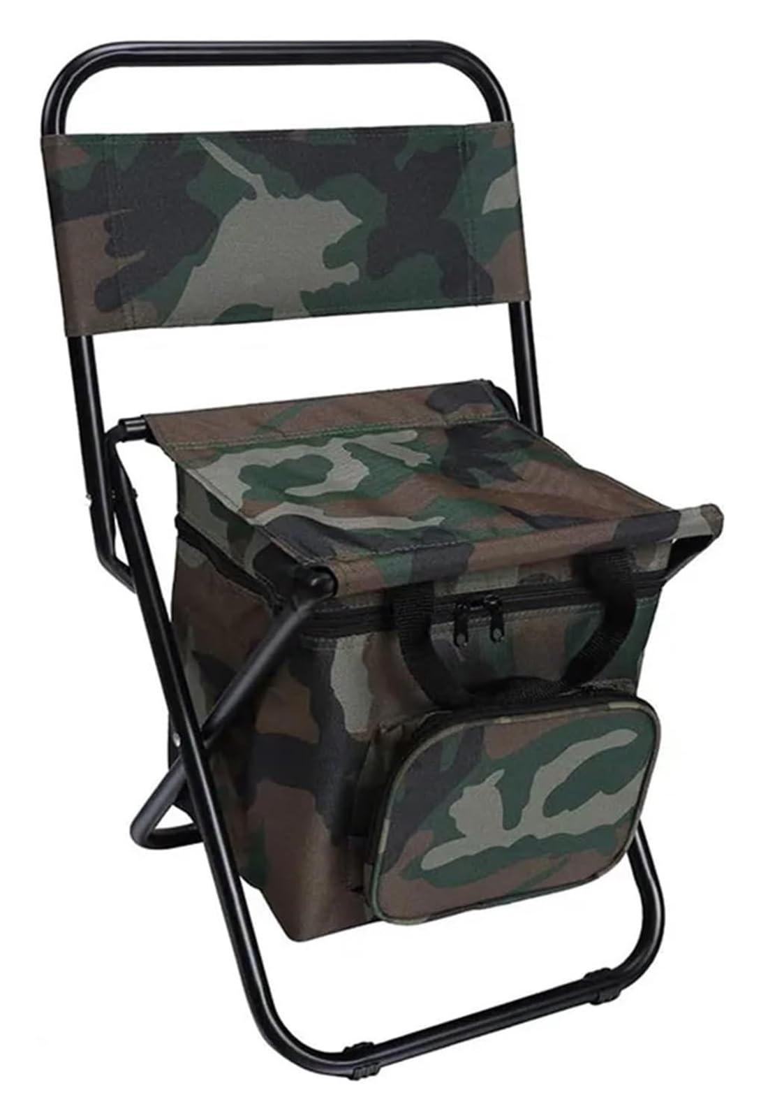 vfdaSWQQ Outdoor folding chair, 3-in-1 Multifunctional Portable Folding Chair Leisure Fishing Backrest with Storage Bag